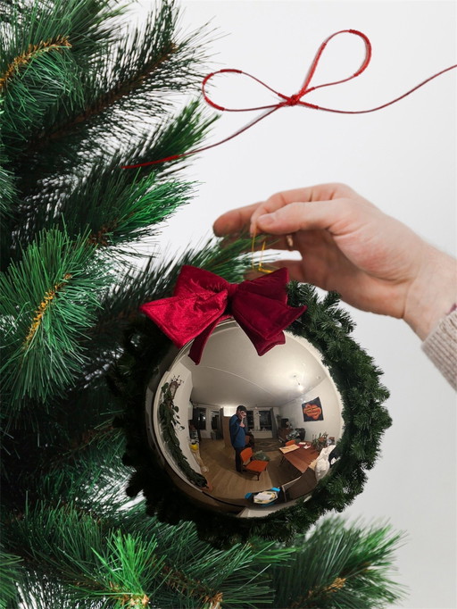 Miroir boule de Noël design