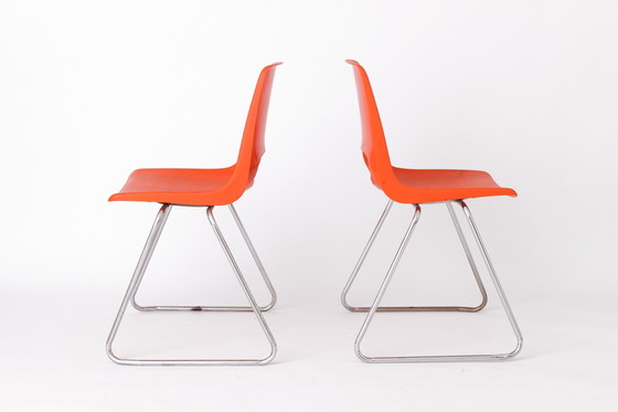 Image 1 of 2 chaises vintage en plastique, 1970, Pays-Bas