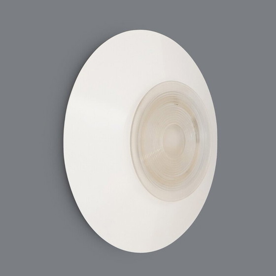 Image 1 of Plafonnier vintage "Quark" en métal et verre par Hans Von Klier pour Bilumen, Italie 1980
