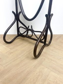 Miroir de passage Manou Thonet en rotin vintage