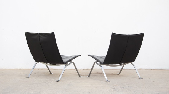 Image 1 of  Paire de chaises Pk 22 Poul Kjærholm pour Fritz Hansen