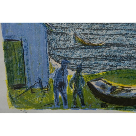 Image 1 of Lithographie moderne vintage d'Else Jensen, Danemark 1960
