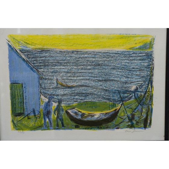 Image 1 of Lithographie moderne vintage d'Else Jensen, Danemark 1960