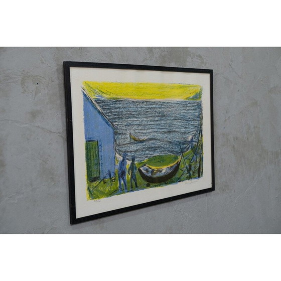 Image 1 of Lithographie moderne vintage d'Else Jensen, Danemark 1960