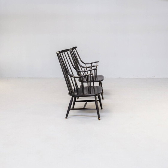 Image 1 of Paire de fauteuils vintage en bois courbé par Lena Larsson Grandessa pour Nesto, Suède 1960