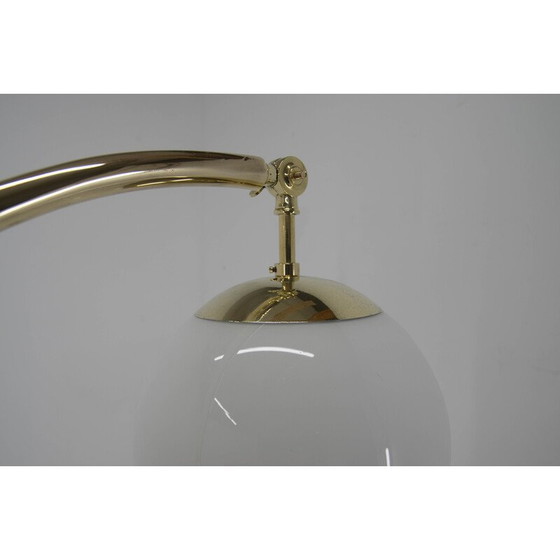 Image 1 of Lampadaire Ar Deco vintage en laiton, Tchécoslovaquie années 1930