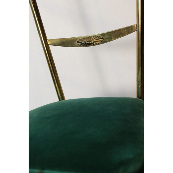 Image 1 of Chaise Vintage Chiavari à haut dossier par Gaetano Descalzi, Italie 1950