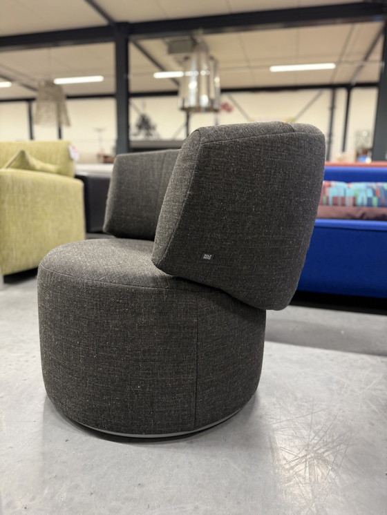 Image 1 of Rolf Benz 684 Fauteuil tissu gris Chaise pivotante