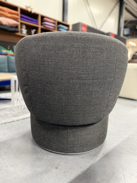 Image 1 of Rolf Benz 684 Fauteuil tissu gris Chaise pivotante
