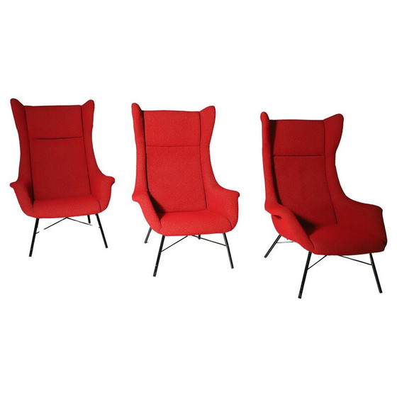 Image 1 of Fauteuils à oreilles vintage de Navrátil et Sépová, Tchécoslovaquie 1960