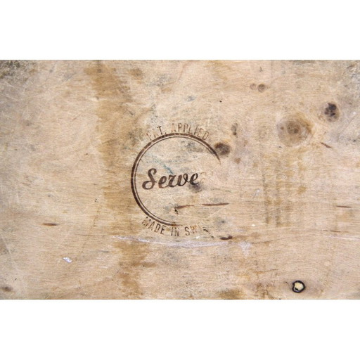 Corbeille à papier vintage en teck par Martin Aberg pour Servex, Suède 1960