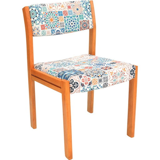 Chaise vintage tapissée de Wk Möbel, Allemagne, années 1980