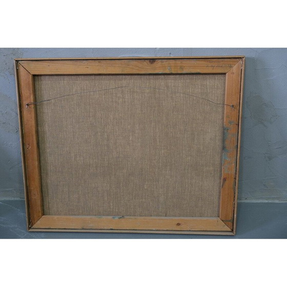 Image 1 of Peinture à l'huile de paysage vintage par Per Olof Nord, Suède 1972