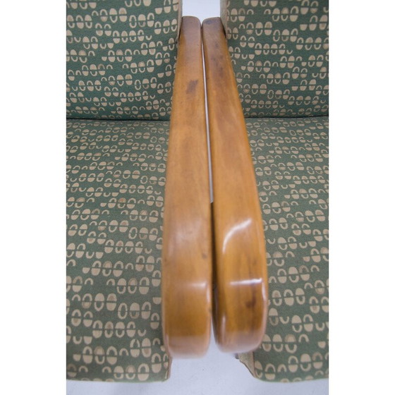 Image 1 of Paire de fauteuils vintage de Jindrich Halabala, années 1950
