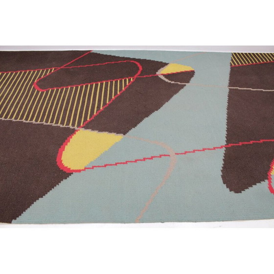 Image 1 of Tapis géométrique vintage d'Antonin Kybal, 1960