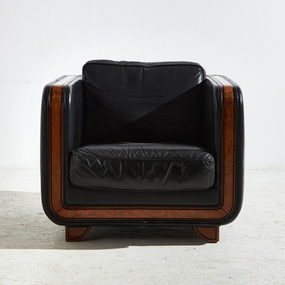 Image 1 of Canapé vintage 3 places en cuir "New York" par Alberto Nieri pour Galeria Nieri, Italie 1960