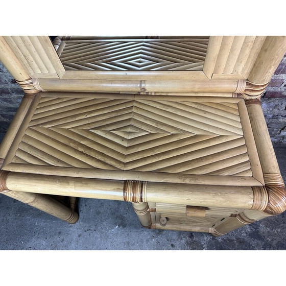 Image 1 of Coiffeuse vintage en bambou, 1970