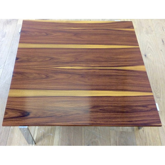 Image 1 of Table à cocktail en palissandre et chromé - années 1960