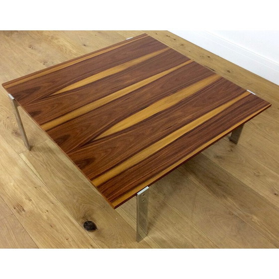 Image 1 of Table à cocktail en palissandre et chromé - années 1960