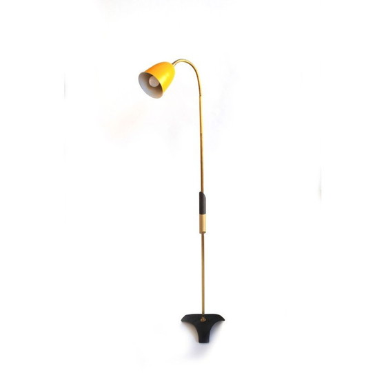 Image 1 of Lampadaire vintage en laiton, Espagne 1950