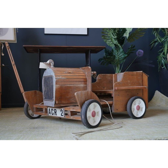 Image 1 of Voiture-jouet vintage en bois