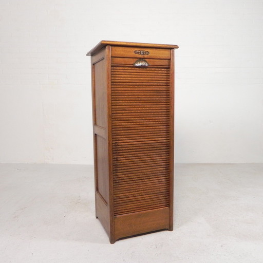 Armoire à volets en chêne avec 1 volet, 111 cm de haut, années 1930