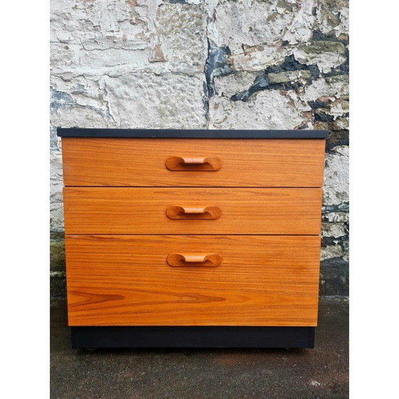 Image 1 of Commode vintage en chêne à 3 tiroirs pour Austinsuite Furniture