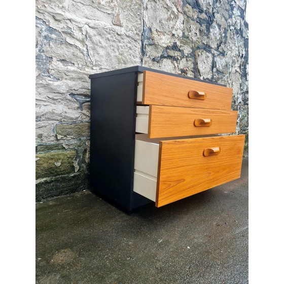 Image 1 of Commode vintage en chêne à 3 tiroirs pour Austinsuite Furniture