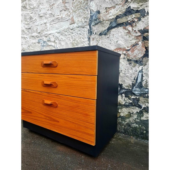 Image 1 of Commode vintage en chêne à 3 tiroirs pour Austinsuite Furniture