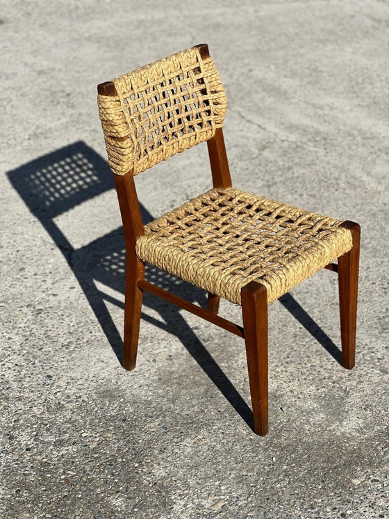 Image 1 of  Chaise D'Adrien Audoux & Frida Minet Pour Vibo Vesoul, Années 1950