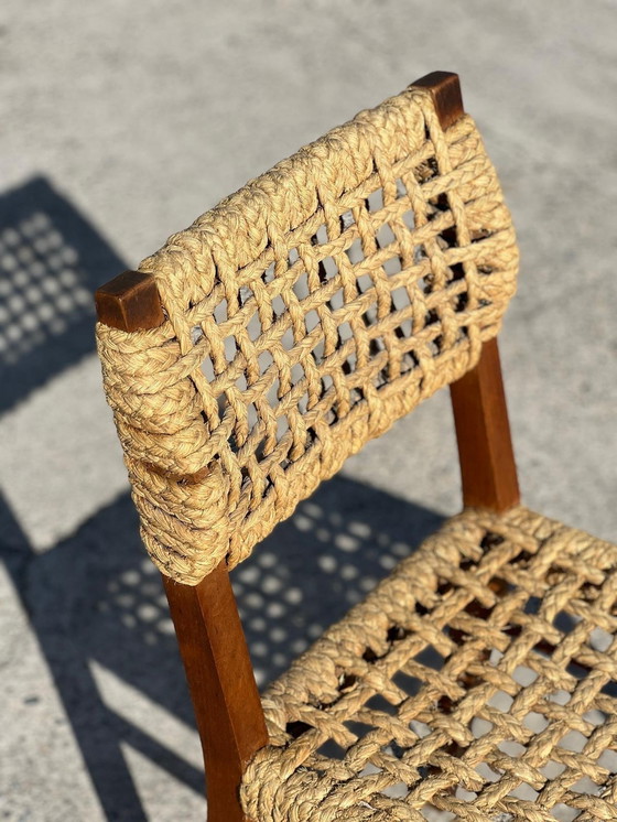 Image 1 of  Chaise D'Adrien Audoux & Frida Minet Pour Vibo Vesoul, Années 1950