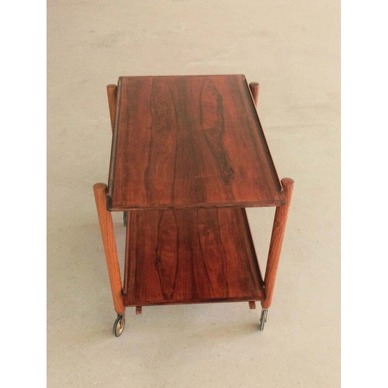 Image 1 of Table de bar modulaire en palissandre Poul Hundevad danois 1960s