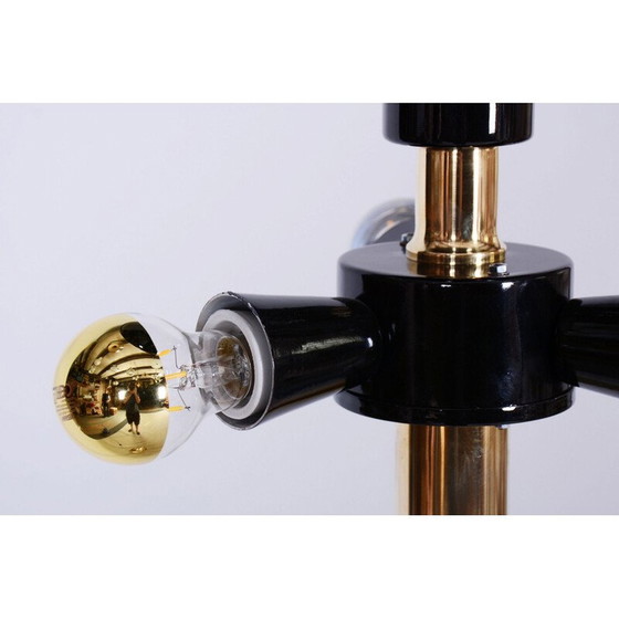 Image 1 of Lampadaire Vintage Art Déco en laiton par Kamenický Šenov, Tchécoslovaquie 1960