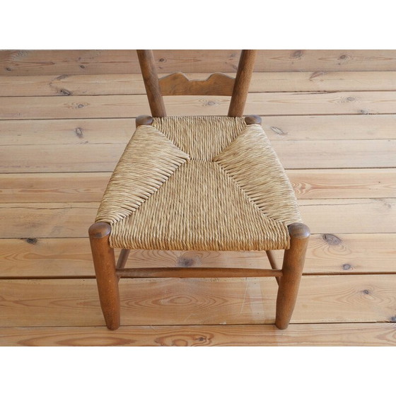 Image 1 of Chaise de cheminée en bois vintage par Gio Ponti pour Casa E Giardino, Italie 1930