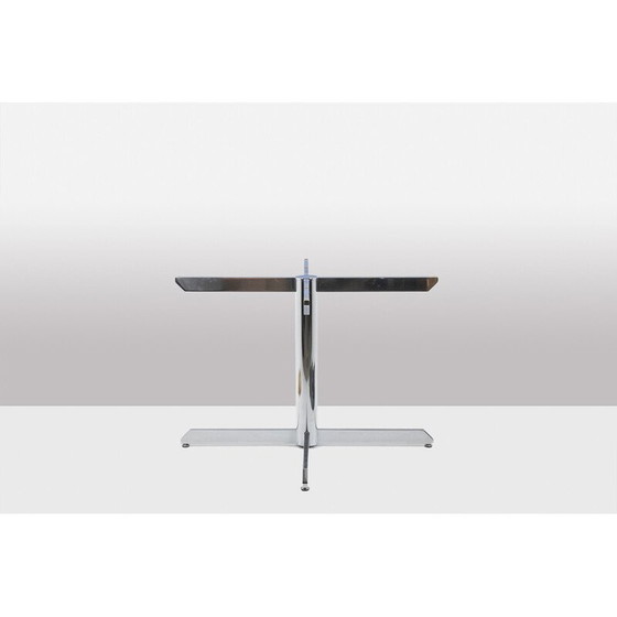 Image 1 of Table vintage en marbre et métal chromé par Florence Knoll pour Knoll, 1960