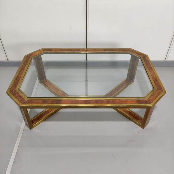 Image 1 of Table basse en laiton vintage Romeo Rega