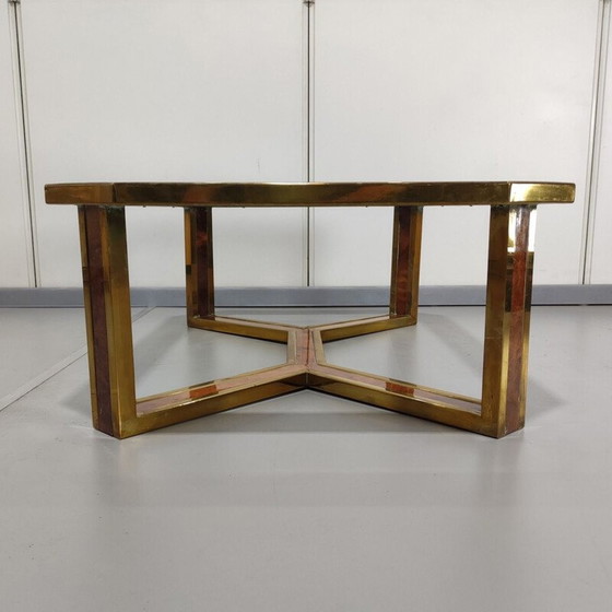 Image 1 of Table basse en laiton vintage Romeo Rega