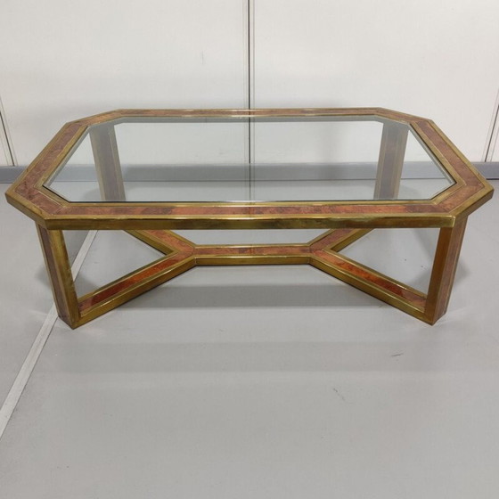 Image 1 of Table basse en laiton vintage Romeo Rega