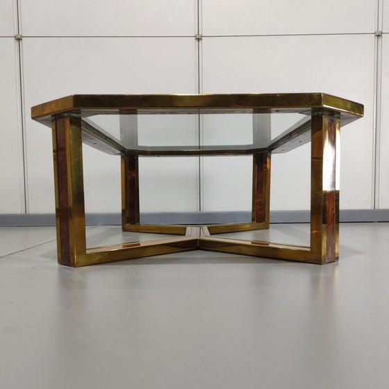 Image 1 of Table basse en laiton vintage Romeo Rega