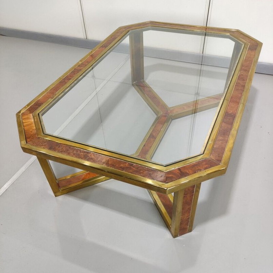 Image 1 of Table basse en laiton vintage Romeo Rega