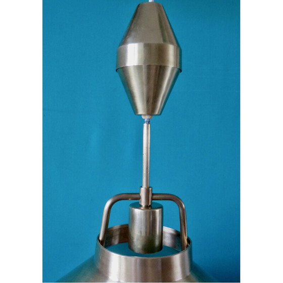 Image 1 of Lampe suspendue vintage en laiton par Frits Schlegel pour Lyfa, Danemark 1967