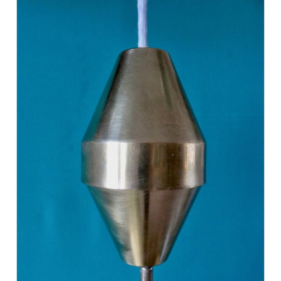 Image 1 of Lampe suspendue vintage en laiton par Frits Schlegel pour Lyfa, Danemark 1967