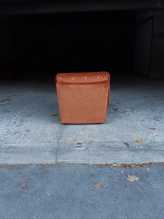 Image 1 of 3/7 Chauffeuse Orange Ligne Roset Pr M. Ducaroy Mod. Albany, Design Ép. Vintage