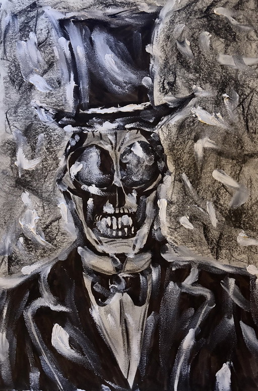 Titre : Baron Samedi. Dessin de Max Moszkowicz