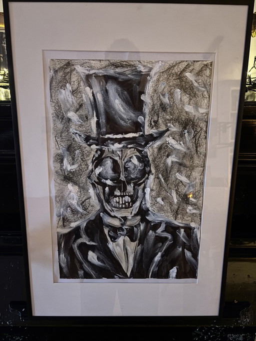 Titre : Baron Samedi. Dessin de Max Moszkowicz