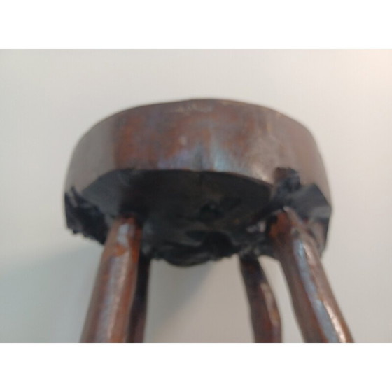 Image 1 of Vintage Brutalist Art Tabouret de bar brutaliste, 1950