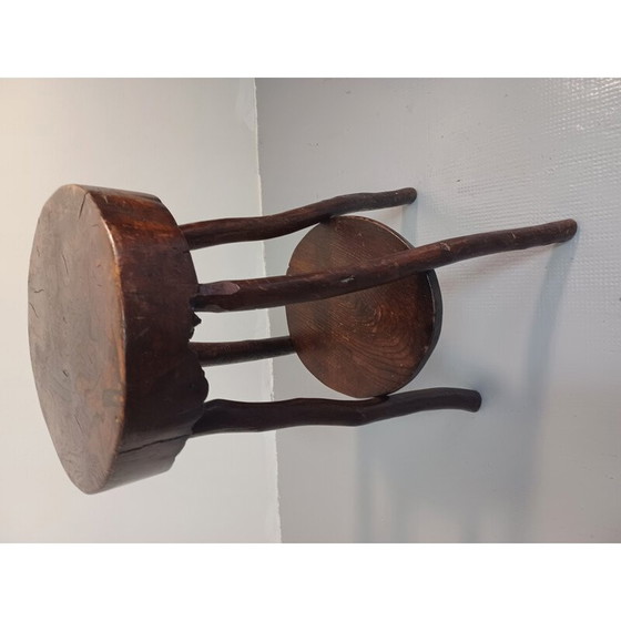 Image 1 of Vintage Brutalist Art Tabouret de bar brutaliste, 1950