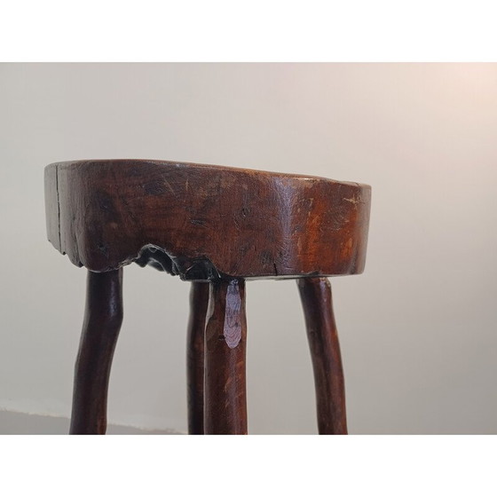 Image 1 of Vintage Brutalist Art Tabouret de bar brutaliste, 1950