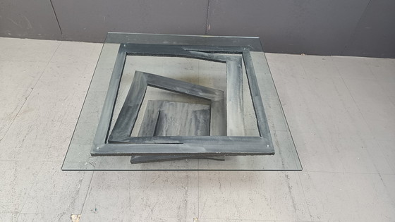 Image 1 of Table basse Fleur De Fer par Maurice Barilone, 1980S