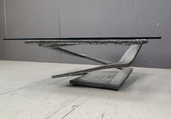 Image 1 of Table basse Fleur De Fer par Maurice Barilone, 1980S